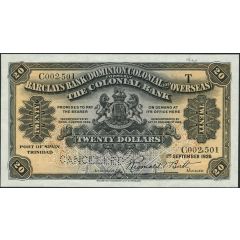 20 Dollars Barclay`s Bank