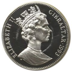 1 Crown - Elizabeth II Skaters, Silver Proof