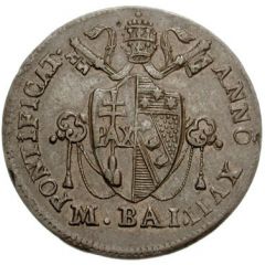 1/2 Baiocco - Pius VII Inscription divided by solid line