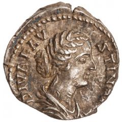 Denarius - Faustina the Younger CONSECRATIO