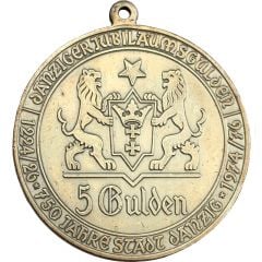 5 Jubiläumsgulden - 750th anniversary of the city of Danzig
