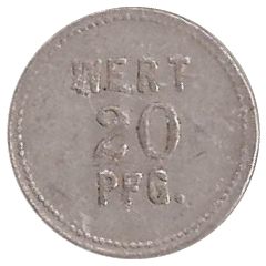 20 Pfennig Wert-Marke