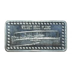 1 Oz Silver - Hamilton Mint Wright Brothers Plane-VII