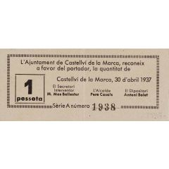 1 Peseta Castellví de la Marca