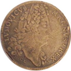 Jeton royale Louis XIV Bâtiments du Roi