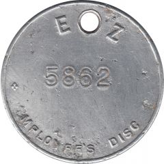 Token - Electrolytic Zinc Co. of Australasia Type 4b - Mines Pass
