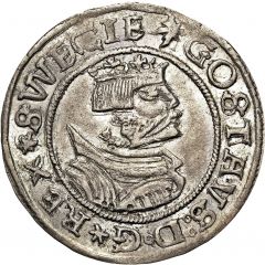2 Öre - Gustav Vasa Svartsjö mint, bust type I