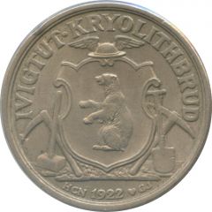 10 Kroner Ivigtut Cryolite Mining