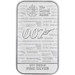 1 oz Silver James Bond, No Time To Die
