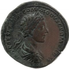 Sestertius - Commodus and Marcus Aurelius TR P II COS S C LIBERALITAS AVG, Liberalitas