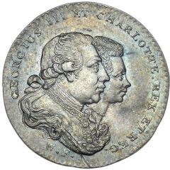 Souvenir - George III Patrons of Virtue, small hearts, silver