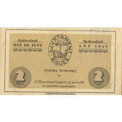 2 Pesetas Bigues