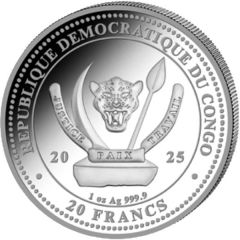 20 Francs Lion, colorized
