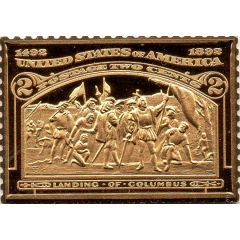 Token - United State Postal Service 2 Cents - Landing of Columbus
