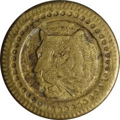 20 centimes - tête de tigre laiton