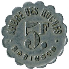 5 francs - Jeton de bal Arbre des Roches - Le Plessis-Robinson [92]