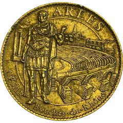 Tourist token - Arthus Bertrand - Arles - The Arena and Caesar