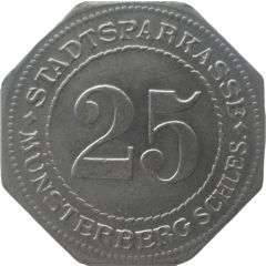 25 Pfennig - Münsterberg