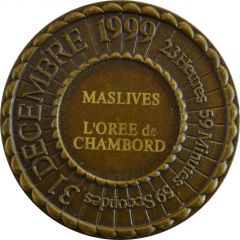 médaille du réveillon de l`an 2000