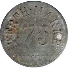 75 Pfennig Werth-Marke