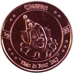 Mardi Gras Token - Pete Fountain`s Half / Fast Walking Club - Clowns New Orleans, Louisiana