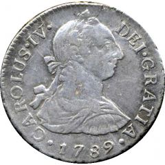 2 Reales - Carlos IV Numeral IV - Carlos III portrait