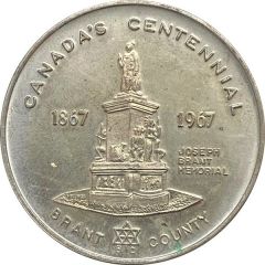 Medal - Canada`s Centennial Brantford, Ontario