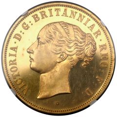1 Crown - Victoria Young head, Pattern