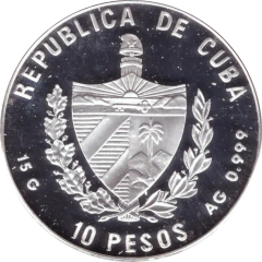 10 Pesos First Post Service - ship Washington