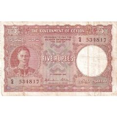 5 Rupees - George VI