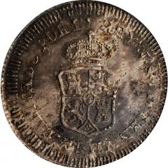 8 Reales - Ferdinand VII Countermark on Bolivia 8 Soles