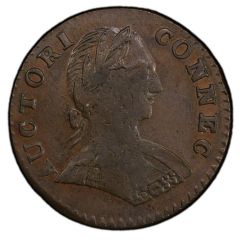 1/2 Penny - Copper `Small Head Right, ET LIB`