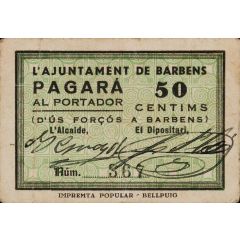 50 Céntimos Barbens