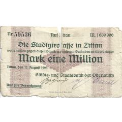 1 000 000 Mark Städte- und Staatsbank der Oberlausitz