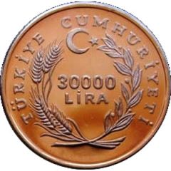 30 000 Lira International Year of Disabled Persons