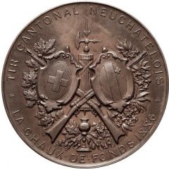 Neuchâtel cantonal shooting La Chaux-de-Fonds, bronze