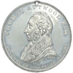 Medal - William IV Thomas Atwood, white metal