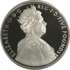 5 Pounds - Elizabeth II Diamond Jubilee, Silver Proof