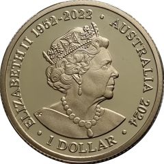 1 Dollar In the name of Elizabeth II, 6th portrait - AFLW Premiership, Coloured