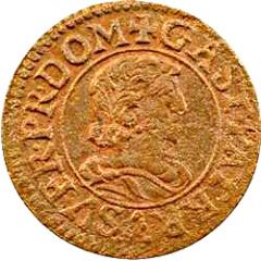 Denier Tournois - Gaston d`Orléans 6th type