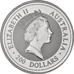 200 Dollars - Elizabeth II 3rd Portrait - Koala - Platinum