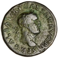 Sestertius - Galba S C, Victory