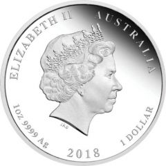 1 Dollar - Elizabeth II 4th Portrait - 65th Anniversary Coronation - Silver Proof