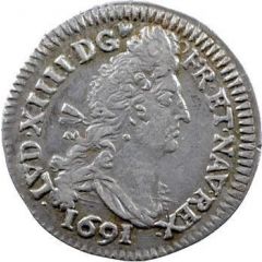 4 Sols with 2 Ls - Louis XIV