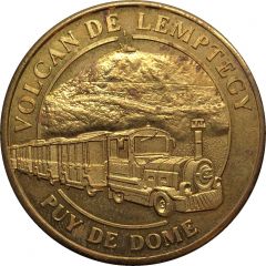 Jeton souvenir - Médailles and Patrimoine - Puy de Dôme - Volcan De Lemptegy