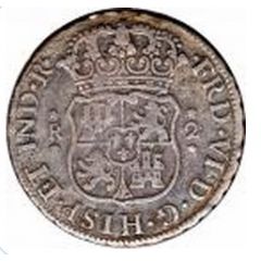 2 Reales - Fernando VI arms