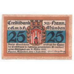 25 Pfennig Creditbank