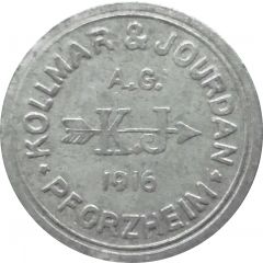1 Pfennig - Pforzheim Kollmar and Jourdan A.G.