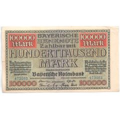 100 000 Mark Bayerische Notenbank