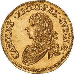 2 Ducats - Carl XI 3rd portrait
